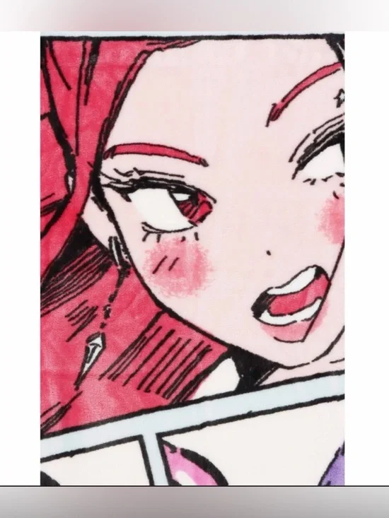 KPop Demon Hunters Nails and Mascara Throw Blanket Blue - Picture 5 of 6